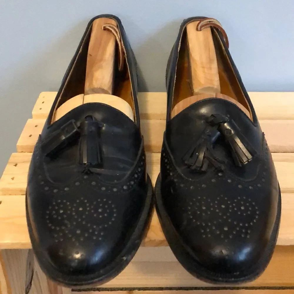 Cole Hann Black Tassel Loafers